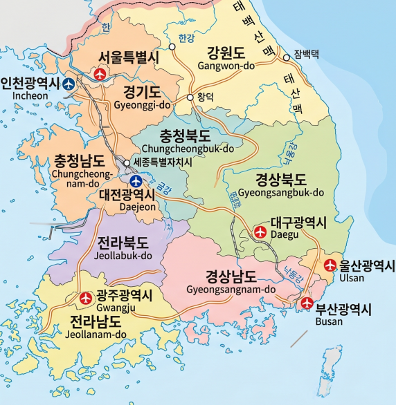 전국 지도